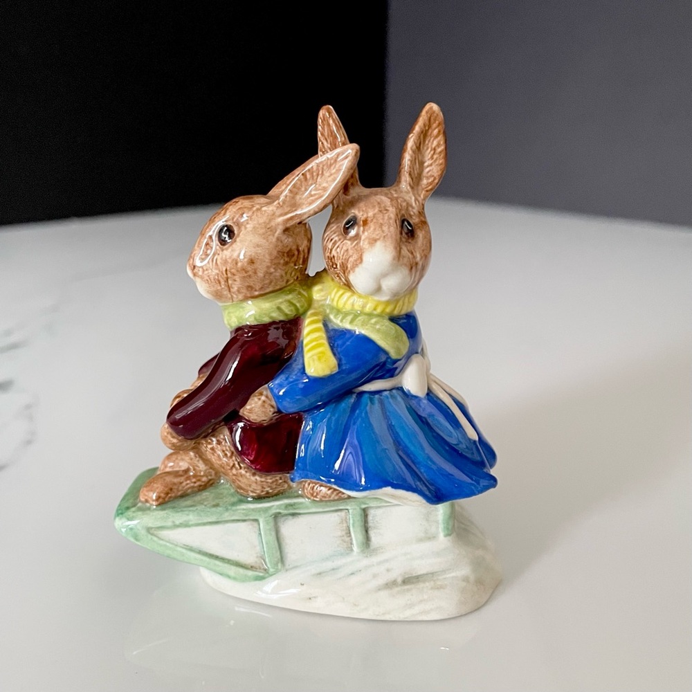 "Sleigh Ride" Bunnykins Figurine by Royal Doulton